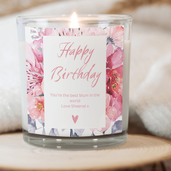 Personalized Happy Birthday Candle