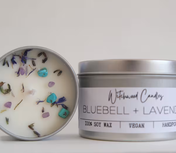 Bluebell candle