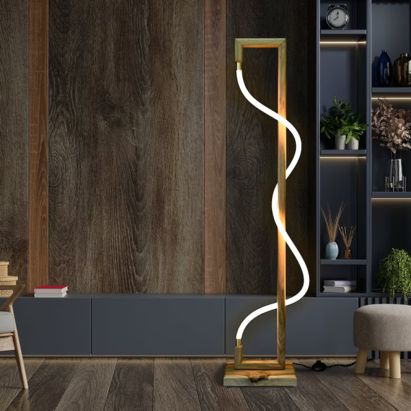 Modern Wood Floor Lamp