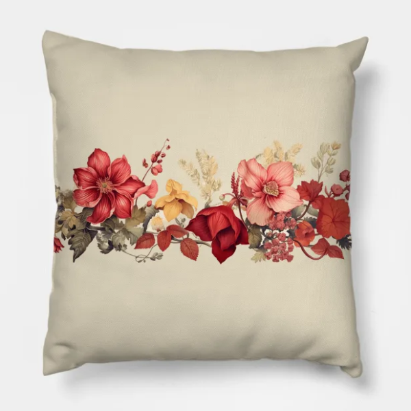 Vintage Floral Pillow