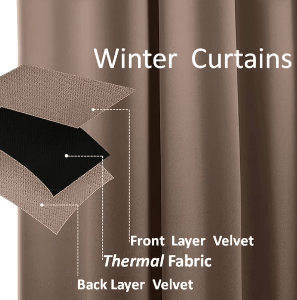 Blackout Thermal Velvet Curtains