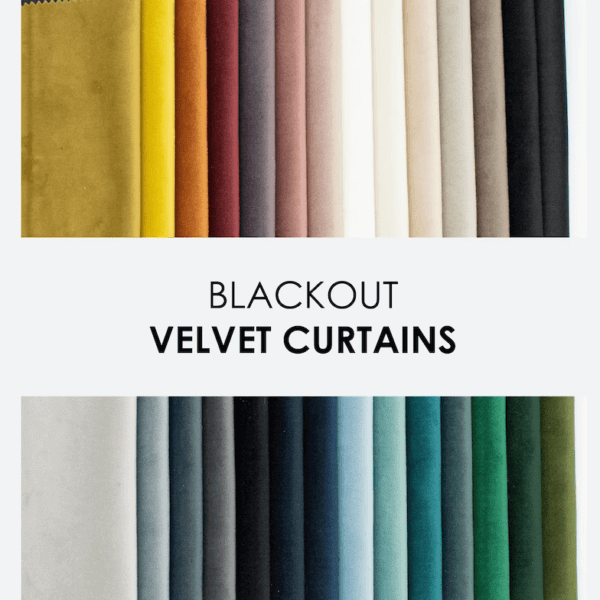 Blackout velvet curtains